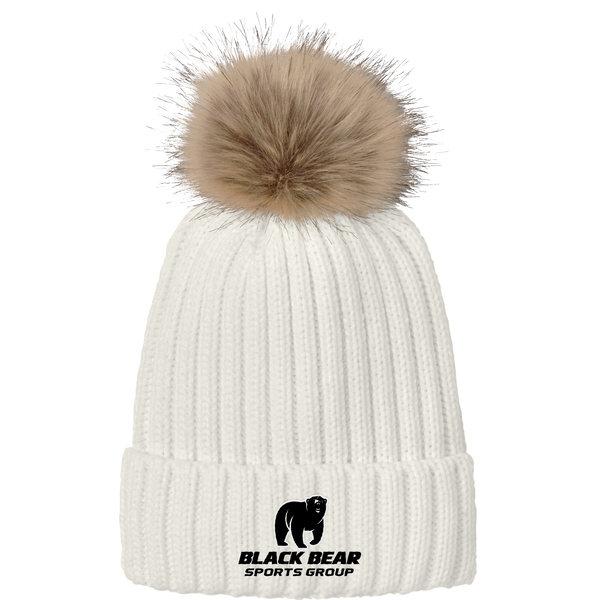 BBSG Faux Fur Pom Beanie