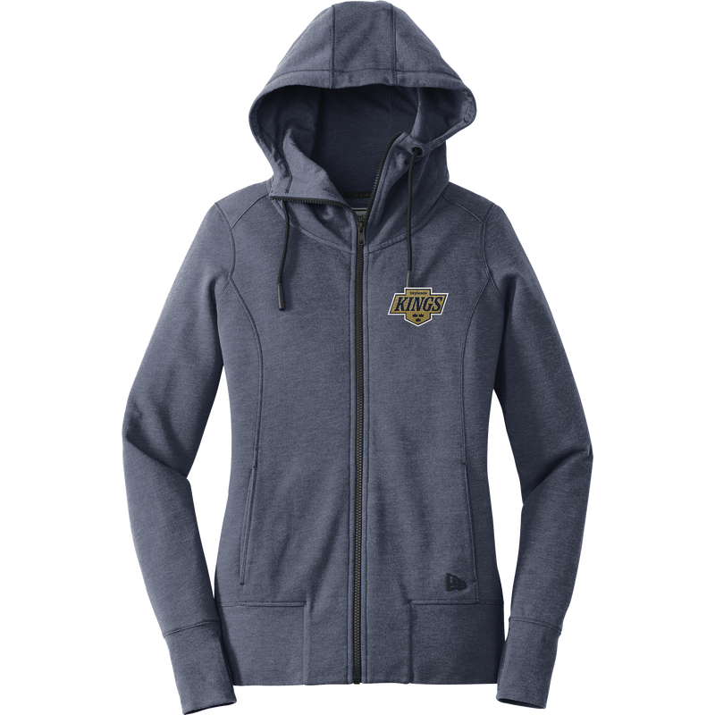 Skylands Kings New Era Ladies Tri-Blend Fleece Full-Zip Hoodie