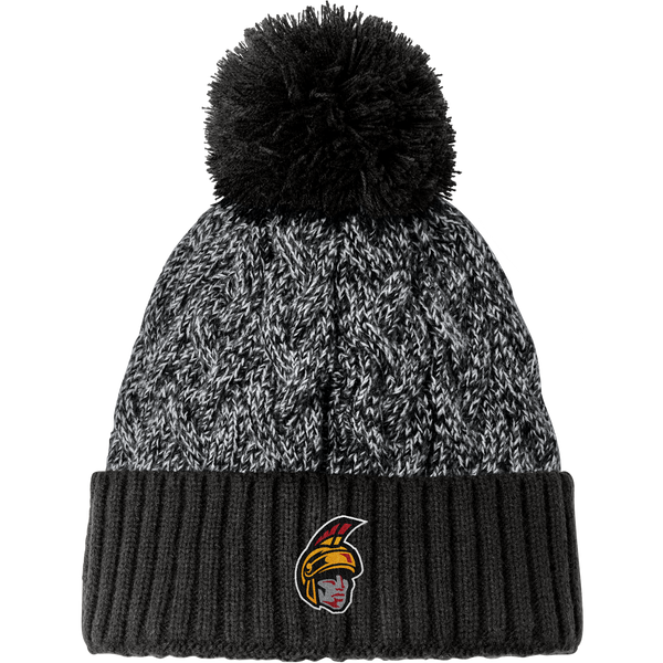 Seacoast Spartans (Ice Hockey) New Era Marled Knit Pom Beanie