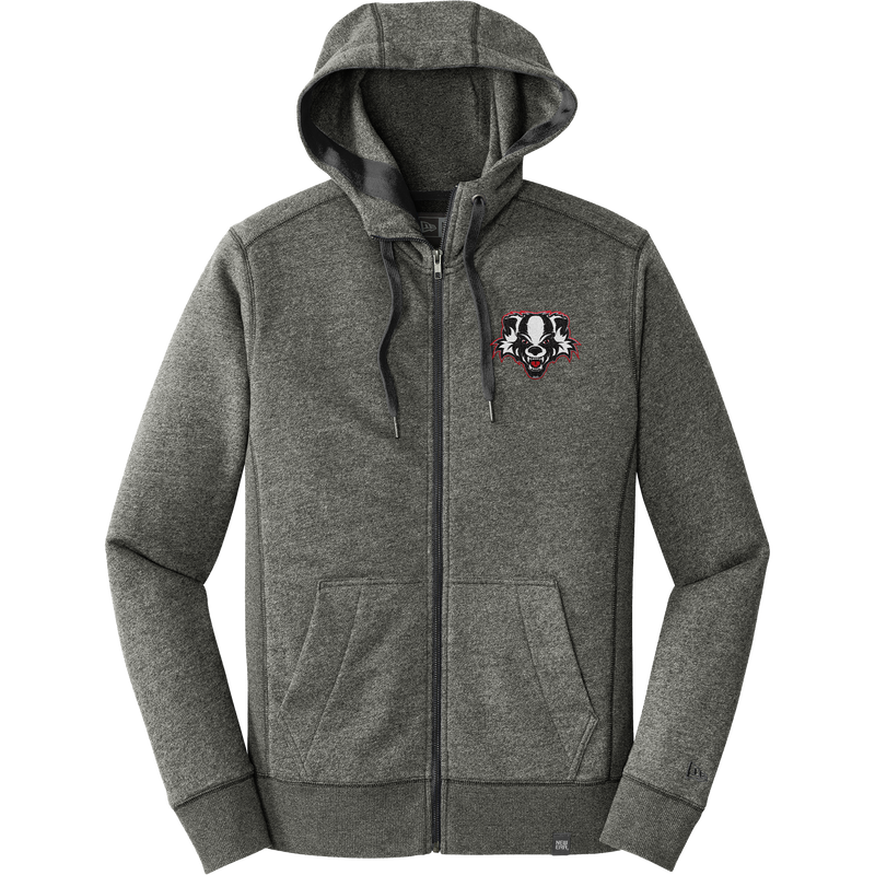 Scary Badgers New Era French Terry Full-Zip Hoodie