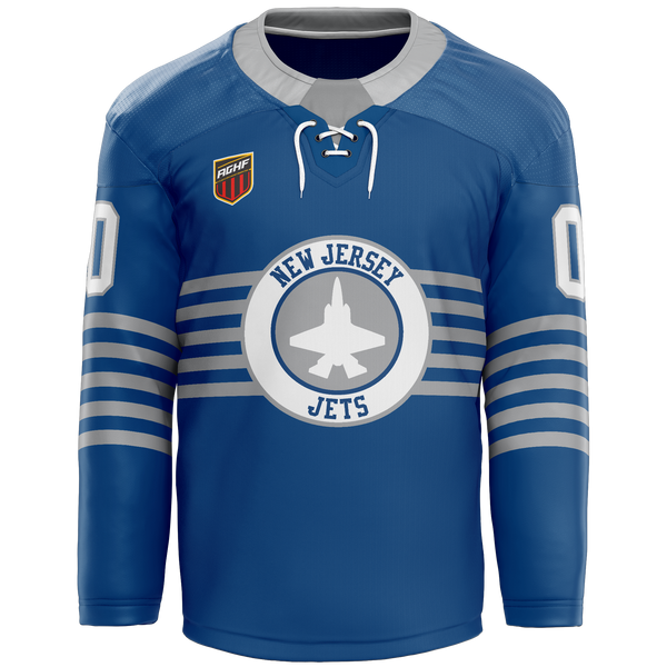 AGHF NJ Jets Adult Player Hybrid Jersey