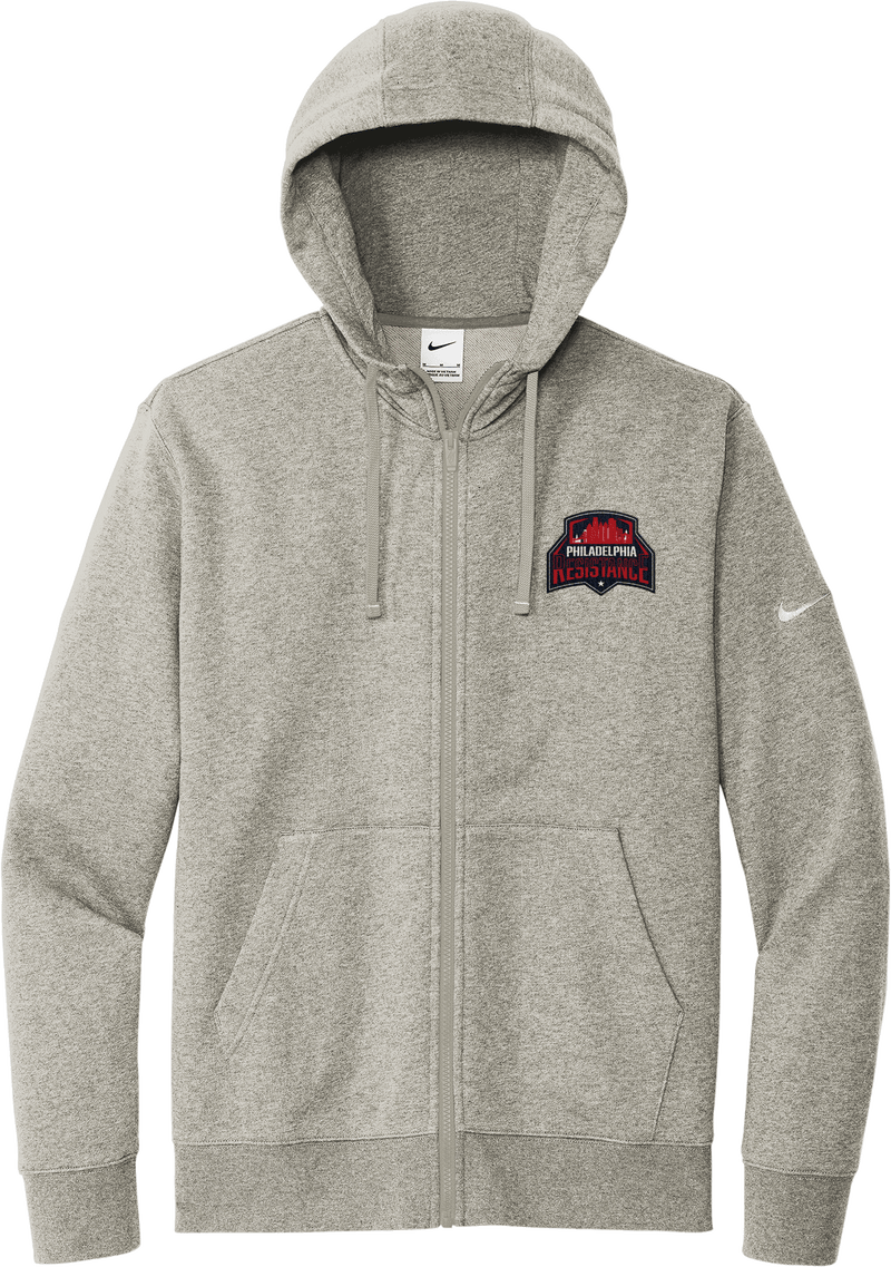Philadelphia Resistance Nike Club Fleece Sleeve Swoosh Full-Zip Hoodie