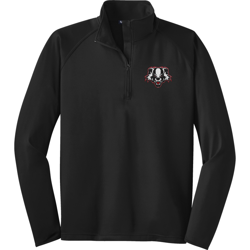 Scary Badgers Sport-Wick Stretch 1/4-Zip Pullover
